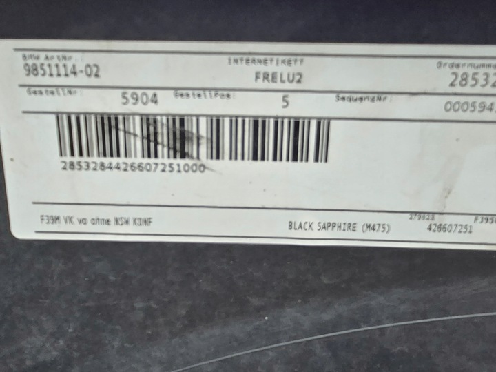 фото №7, Бампер перед переднее bmw x2 f39 m набор цвет 475