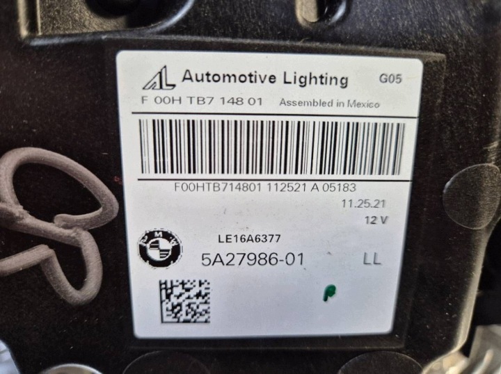 фото №8, Лампы перед комплект правая левая bmw x5 g05 led bmw x5 g05 5a27986 5a27985
