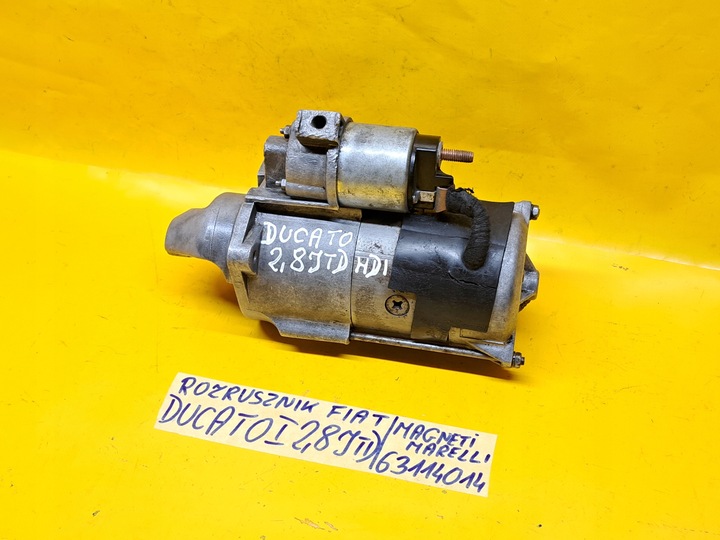 фото №11, Стартер fiat ducato i 2,8 jtd 94-02r 63114014 magnetti marelli .