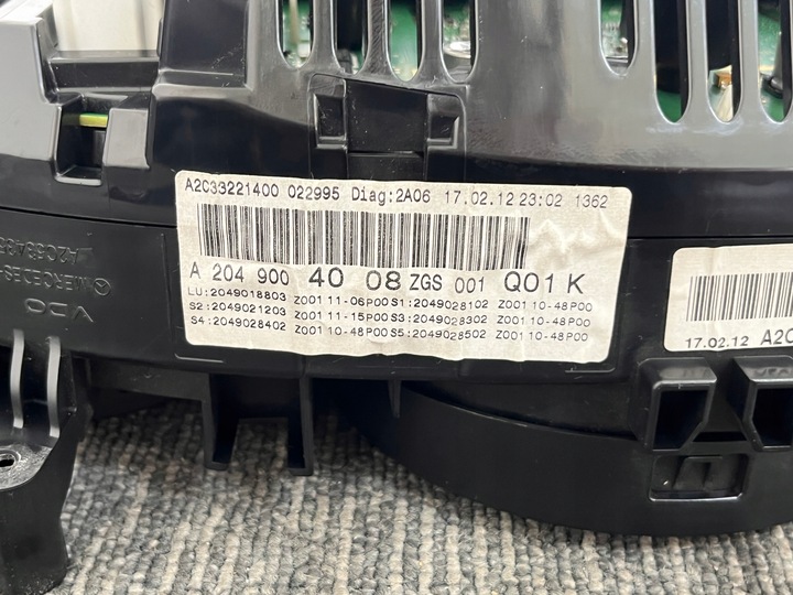 фото №16, Mercedes c клас w204 2.2 cdi спідометр  прилади оригінал європа