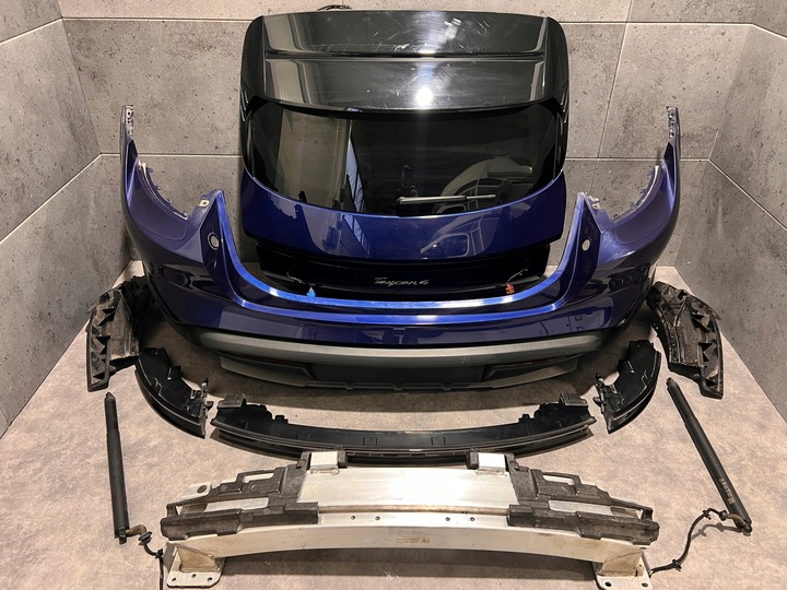 фото №1, Porsche taycan 4 cross туризмо комплектный зад крышка бампер лампы подкрылки