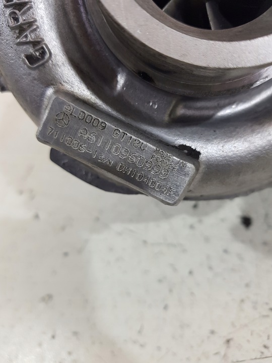 фото №9, Турбонагнітач a6110960999 mercedes w203 2.2cdi 611962