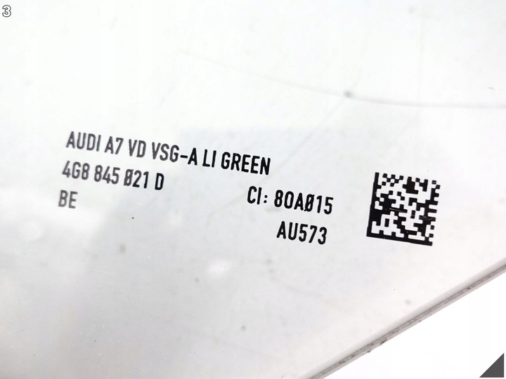 фото №4, Audi rs7 s7 a7 4g8 c7 14-18 рестайлинг стекло боковая двойная дверь левая перед