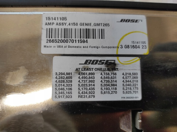 фото №5, Cadillac srx 1 i 03- підсилювач bose 15141105