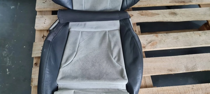 фото №13, Sq5 8r q5 рестайлінг обшивка сидіння шкіра perlnappa алькантара ліва сидіння