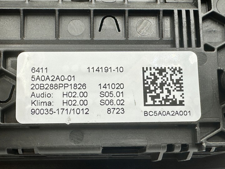 фото №12, Новый панель радио кондиционера bmw g30 g31 f90 g32 5a0a2a0