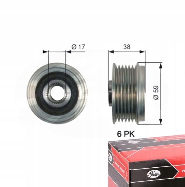 фото №1, Колесо пасове генератора do kia sportage iv 2.4 gdi