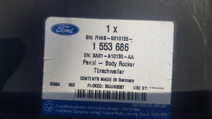 фото №5, Ford fiesta mk7 стійка поріг правий  новий 08-17