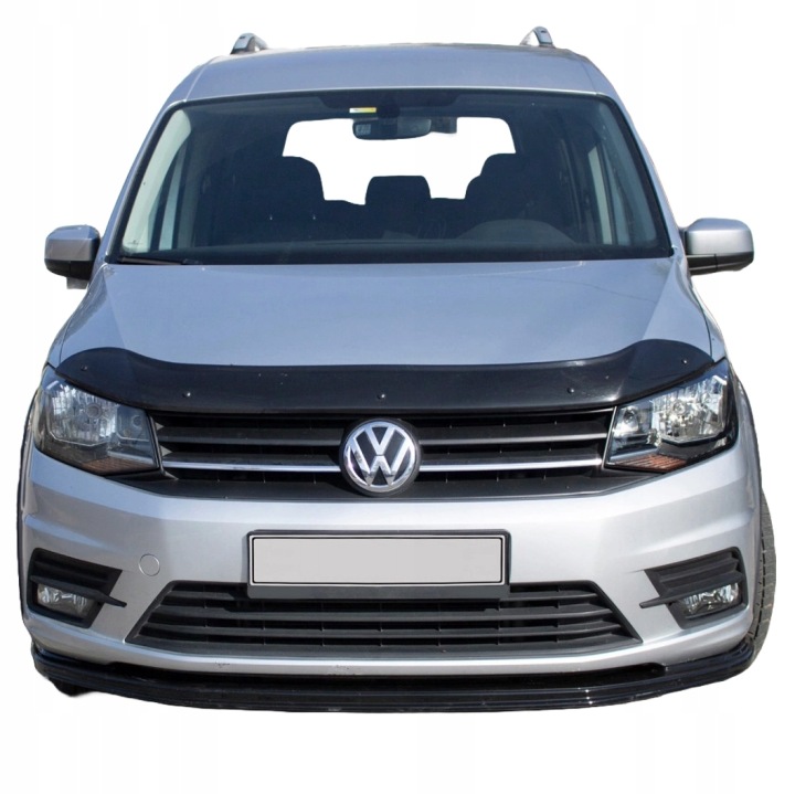фото №6, Защита капота обтекатель do vw caddy iv sa van 2015-2021 чёрный блеск