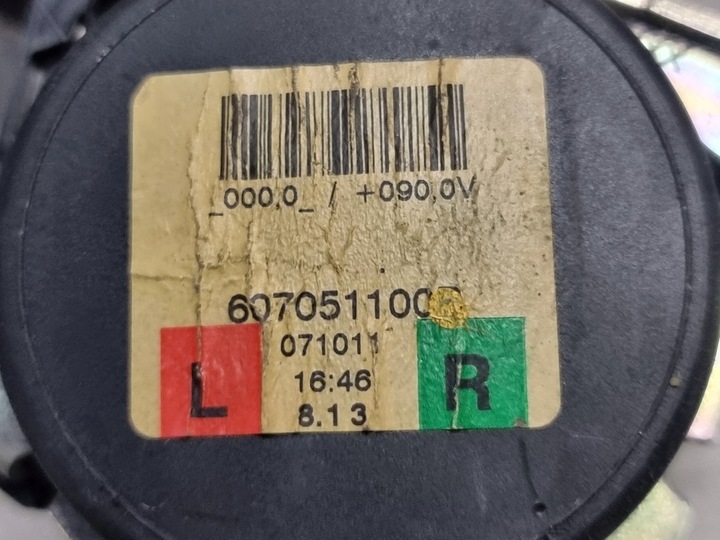 фото №9, Pas безопасности левый правый зад оригинальный номер 607051100b bmw серии 1 e87 07r