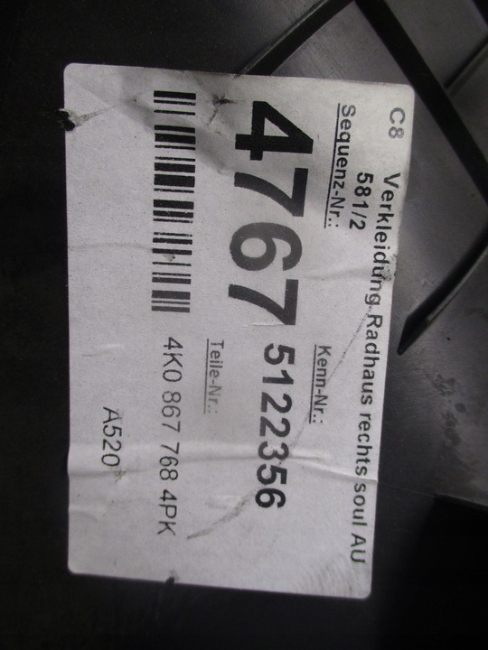 фото №8, Захист порога праві зад 4ko867768 audi a6 c8 18-23r