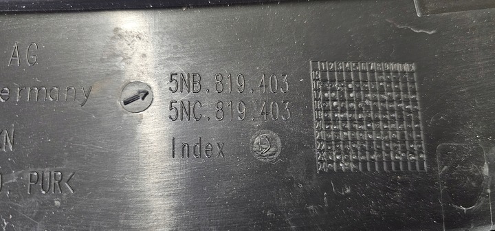 фото №11, Панель під лобовим склом ліві vw tiguan ii 5na 5nb 5nc 16-