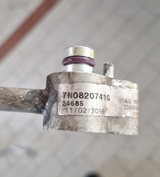 фото №6, Шланг шланг кондиционера vw sharan ii оригинальный номер 7n0820741g