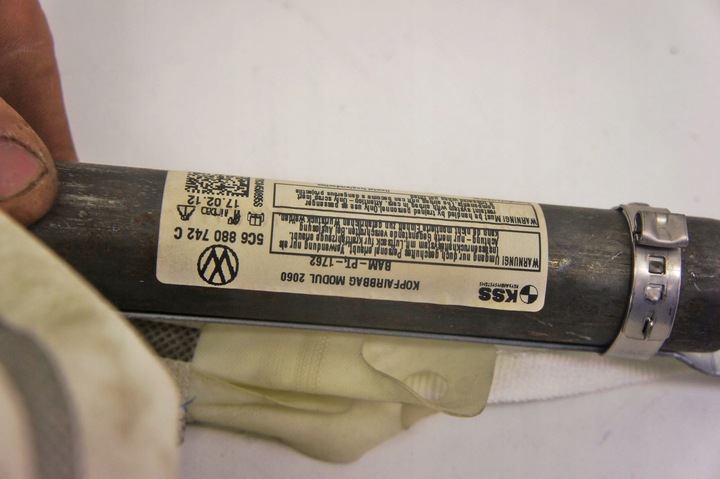 фото №5, Ob275 vw jetta vi 5c подушка безопасности шторка правая