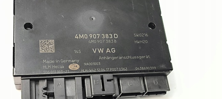 фото №2, Модуль фаркоп 4m0907383d audi a5 f5 sportback