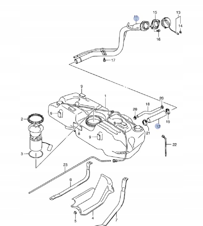 фото №2, Труба заливка топлива swift 1.3 1.5 1.6 05-10 , 89241-62j00-www