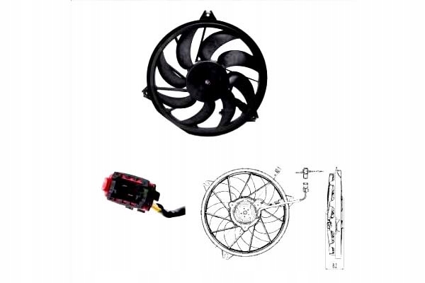 фото №2, Tyc wentulator радіатор 1253c5 1253c7 125487 1680