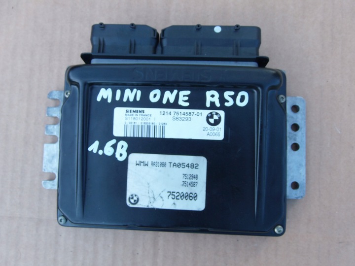 фото №1, Комп'ютер двигуна 7514587 mini cooper one r50 1.6 b європа