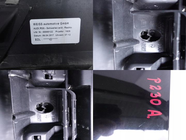 фото №12, Audi rs5 8w6 b9 купе порог правый планка накладка