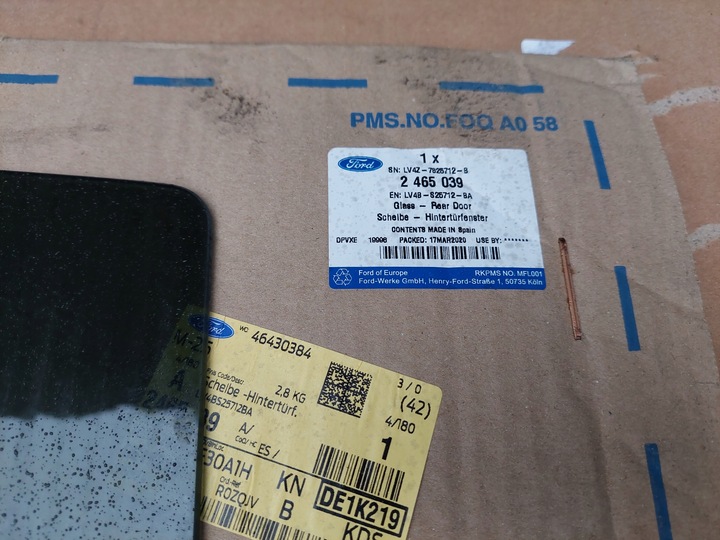 фото №3, Ford kuga mk 3 iii стекло заднее дверь правая зад lv4b-s25712-ba 2465039