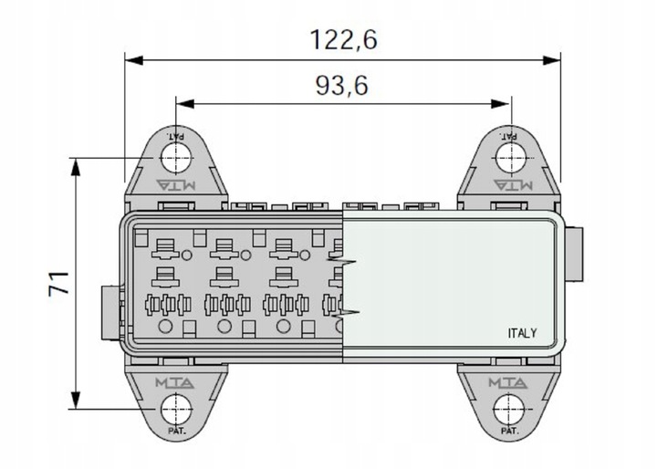 фото №8, Коробка гніздо реле корпус 7 krotna mta