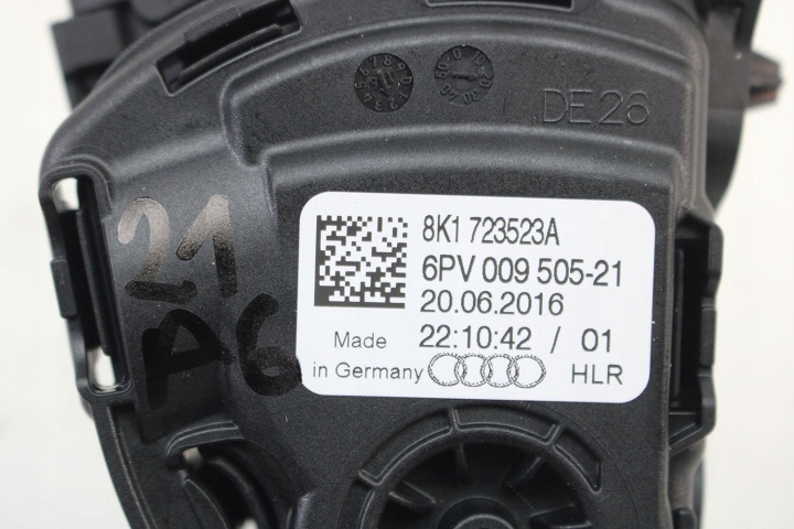 фото №9, Audi a4 a5 a6 a7 a8 q5 педаль газу 8k1723523a 8k1 723 523 a 8k 8t 8r 4g 4h 8