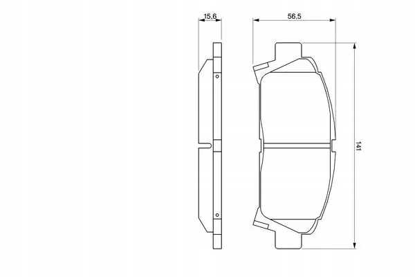 фото №8, Bosch гальмівні колодки перед toyota avensis t22 1.4 1.6 2.0