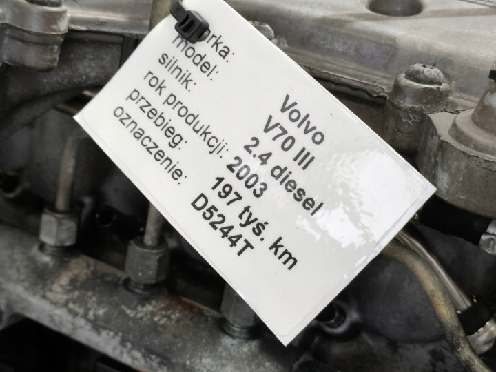 фото №7, Volvo v70 s60 ii 00-04 2.4 d5 двигатель комплектный d5244t 197tys. 03r + бесплатно