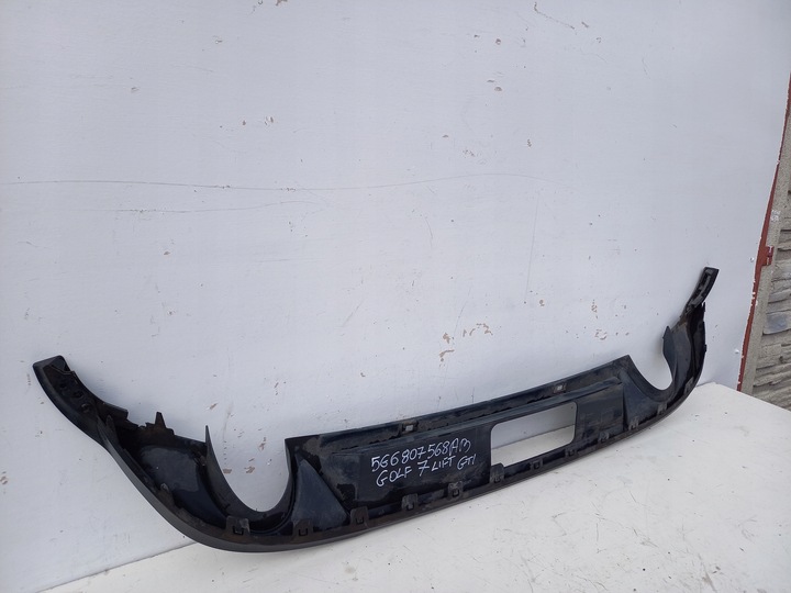 фото №6, Диффузор бампера зад накладка vw golf vii gti рестайлинг 5g6807568ab