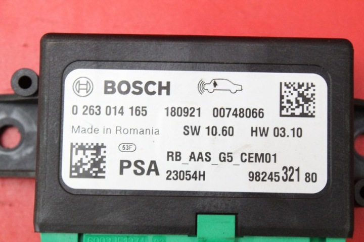 фото №7, Блок управления модуль парковка pdc 9824532180 0263014165 peugeot 308 2 ii t9