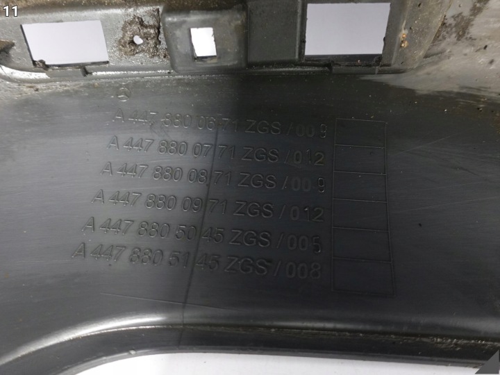 фото №12, Mercedes vito w447 длинный 14-19 бампер бампер зад 6xpdc a4478800771