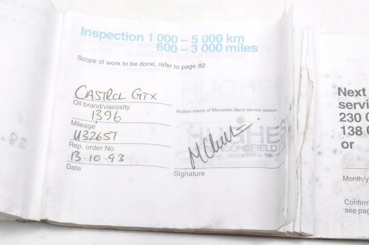 фото №7, Mercedes w201 e190 2.0 8v бензин двигатель 102962 176ts комплектный serwisowany