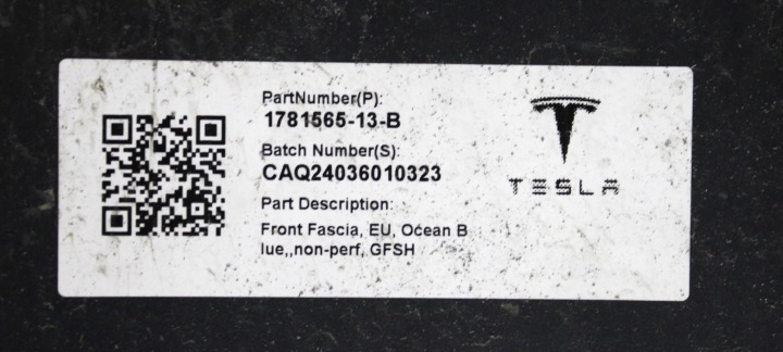 фото №9, Tesla 3 iii рестайлінг модель 3 рестайлінг бампер перед передній org + решітка