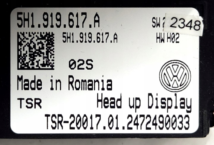 фото №15, Head up hud vw golf viii 8 5h1919617a