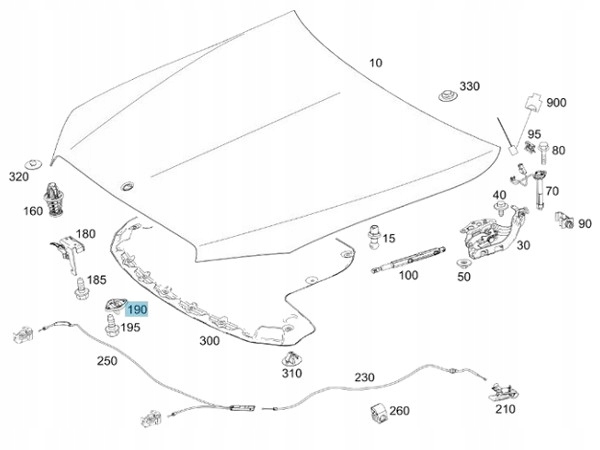 фото №4, Засув вушко замок капота перед mercedes w207 w212