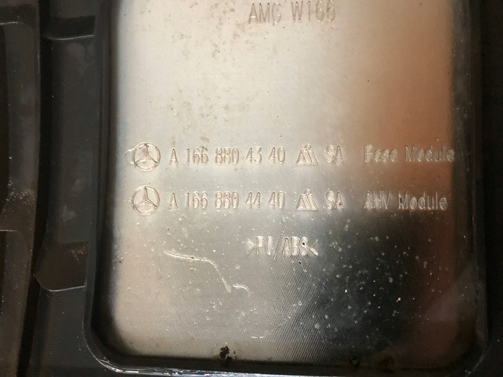 фото №8, Mercedes a166 ml amg a1668804340 накладка дифузор спойлер бампера зад