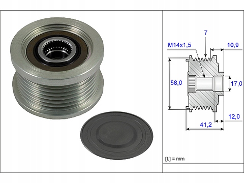 фото №2, Зчеплення генератора ina 535 0232 10