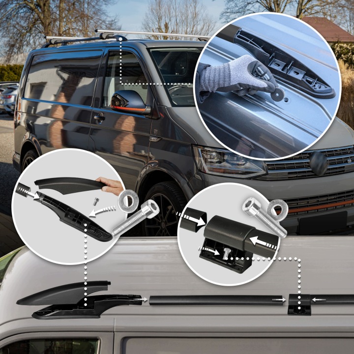 фото №9, Рейлинги крышные do vw volkswagen multivan v t5 2003-2015 short | короткий