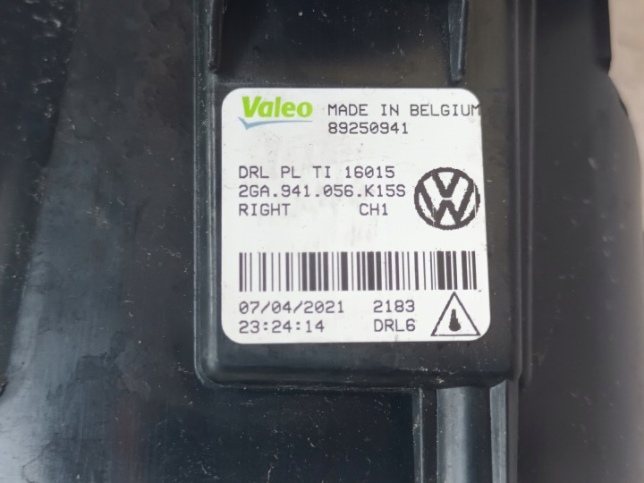 фото №6, Галоген led праве перед vw t-roc 2ga drl передній
