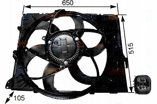фото №1, Вентилятор радиатор behr hella 7590699 1742752325