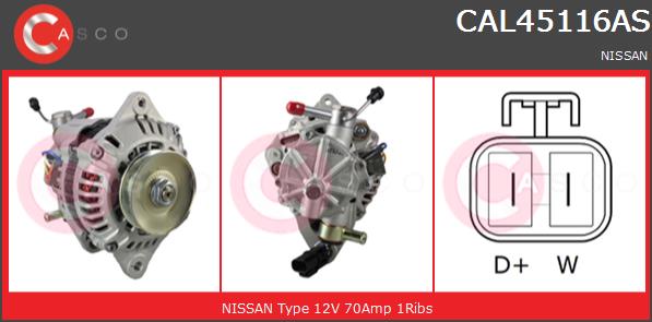 фото №1, Генератори casco cal45116as