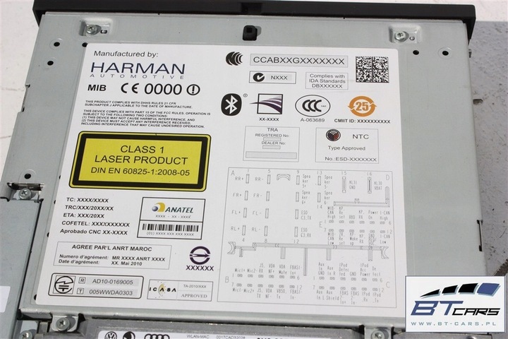 фото №12, Audi a3 набір mmi 3g+ монітор + зчитувач mib + панель 8v0035020 8v0919604 8v