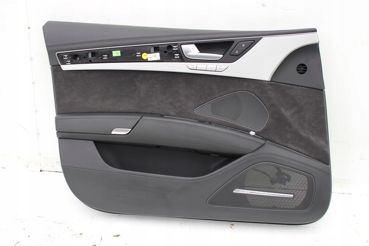 фото №5, Audi a8 довгий боковина двері обшивки 4h d4 4h1867103 дверні оббивка чорні