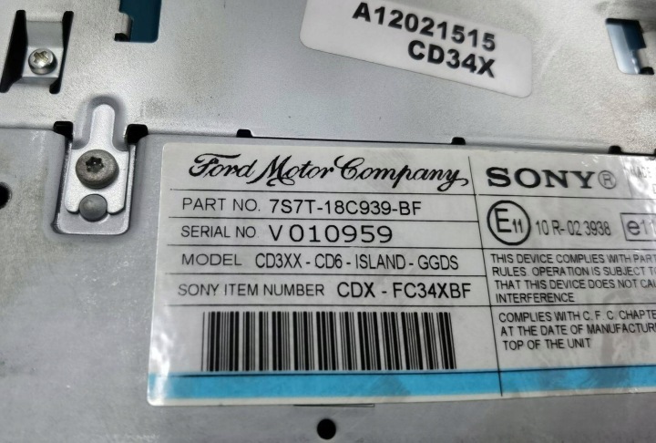 фото №7, Автомагнитола (радиоприемник, магнитола в машину) ford mondeo 4 2007 7s7t-18c939-bf