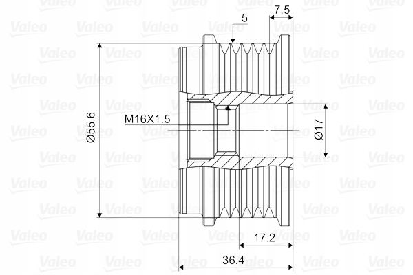 фото №2, Зчеплення генератора valeo 588099 058903119c