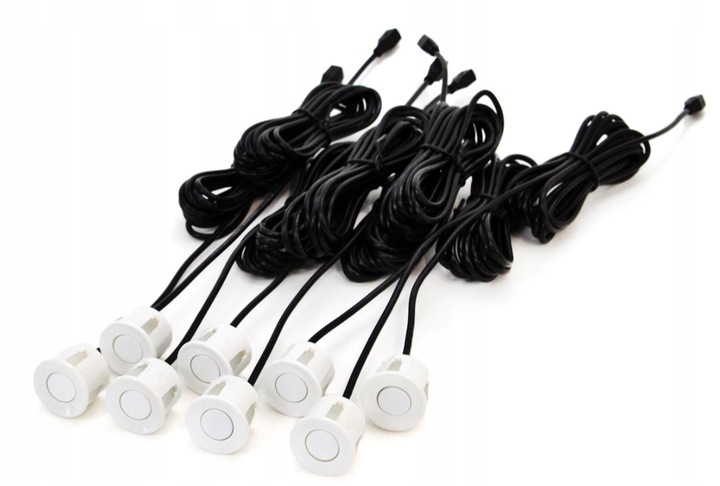 фото №12, Датчики паркування заднього ходу зумер 8 датчик. білий