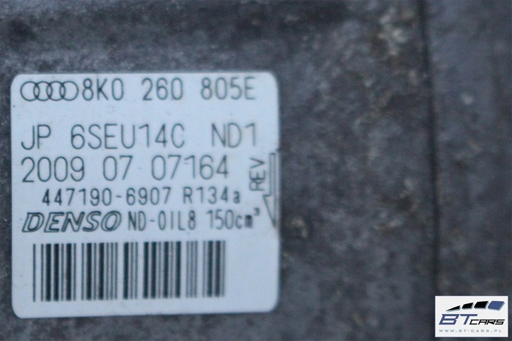 фото №5, Audi a4 a5 q5 насос кондиционера климат 8k0260805e 8k0 260 805 e компрессор k