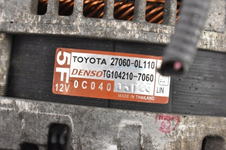 фото №6, Генератор hilux 2.4d 16- 27060-0l110