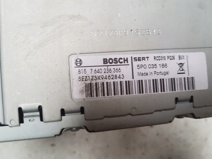 фото №3, Seat leon 2 ii рестайлинг 09-12 радио cd радиопроигрыватель