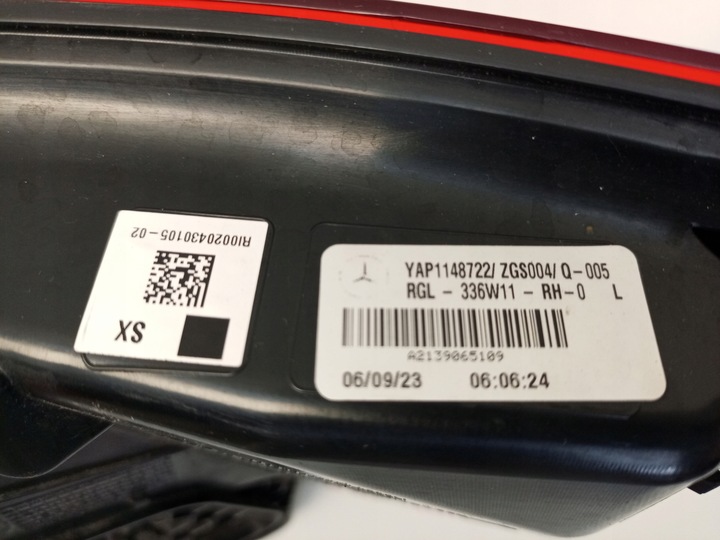 фото №13, Mercedes e-klasa w213 рестайлинг sedan 20- лампа задняя левая левый зад a2139065109